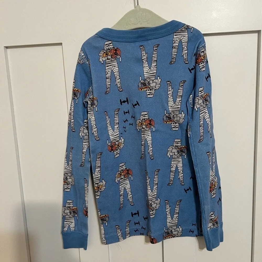 HANNA ANDERSSON Star Wars Halloween Trooper Mummy Pajama Top Size 120 US 6-7
